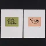 Robert Motherwell, CYCLOPS & PHILOLOGY, Etchings
