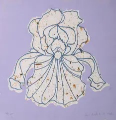 Lowell Nesbitt, Untitled (Purple Flower), Aquatint
