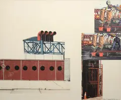 Robert Rauschenberg, Red River (Runts), Mixed Media