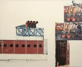 Robert Rauschenberg, Red River (Runts), Mixed Media