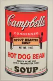 HOT DOG BEAN Soup Can by Andy Warhol, Screenprint, sold May 2025