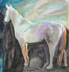 Joseph Raffael, Horse, Painting