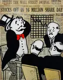 Nelson De La Nuez, Wall Street Panic, Mixed Media