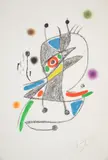 Joan Miró, THREE PLATES I, V, Lithograph