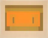 Red-Orange Wall by Josef Albers, Screenprint, sold May 2025