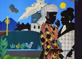 Romare Bearden, The Conversation, Lithograph