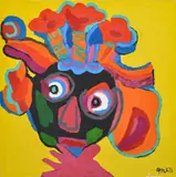 Untitled by Karel Appel, Painting, sold Oct 2024