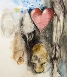 Jim Dine, Untitled, Mixed Media Painting
