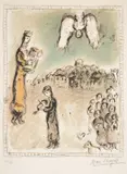 Marc Chagall, Appearance Of King David, Lithograph