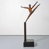 David Bennett, Dancing Man With Mask, Sculpture