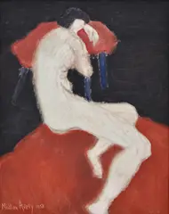 Milton Avery, Nude Female Figure, Painting