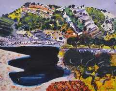 Edo Murtić, Landscape, Painting