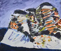 Landscape by Edo Murtić, Painting, sold May 2024