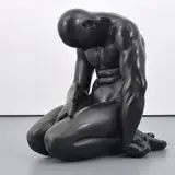 Eric Goulder, Nude Male Figure, Bronze Sculpture