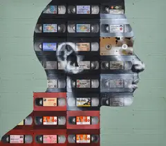Nick Gentry, Mixed Media , VHS Tapes, Painting