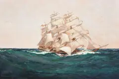 Montague Dawson, Clipper Ship, Painting
