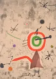 Joan Miró, Personatge I Estels Vii, Etching