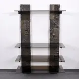 Sculpted by Paul Evans, Bronze Shelving Unit, sold Feb 2024