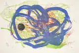 Bleu Sur Vert Et Rouge by Joan Miró, Lithograph, sold Feb 2024