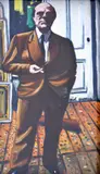 Portrait by Red Grooms, Painting, sold Feb 2024