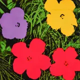 Andy Warhol, FLOWERS Sonnabend Invitation, Lithograph