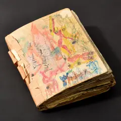 Purvis Young, Black History Month, Collage Sketchbook