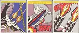 Roy Lichtenstein, As I Opened Fire, Lithograph Triptych