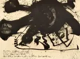 Walasse Ting, Black Orpheus, Lithograph