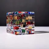 Jon Kuhn, Glass Paperweight, Sculpture