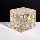 Jon Kuhn, Glass Cube, Sculpture