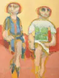Harry Sefarbi, Two Figures, Painting
