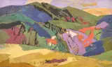 Ethel Magafan, Landscape, Painting