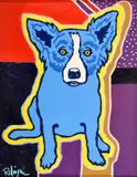 Blue Dog by George Rodrigue, Painting, sold Mar 2023