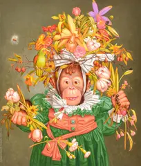 Donald Roller Wilson, Monkey, Painting