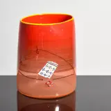 Red Blanket Cylinder by Dale Chihuly, Vase, sold Mar 2023