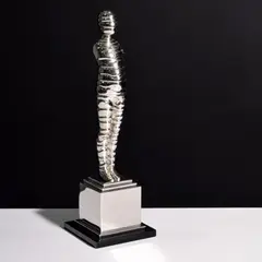 Standing Wrapman by Ernest Trova, Sculpture, sold Mar 2023