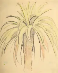 Palm Tree by Joseph Stella, Drawing, sold Mar 2023