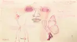 Frida Kahlo, Sketchbook, Drawing with Poem