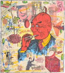 Jane Hammond, Collage, Mixed Media Drawing