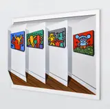 Joseph Somers, Homage to Keith Haring, Painting