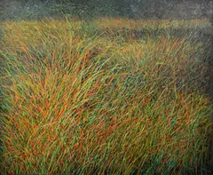 Landscape by Gabor Peterdi, Painting, sold Dec 2022