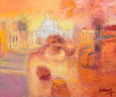 Jean Volang, Venetian Scene, Painting