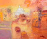 Jean Volang, Venetian Scene, Painting