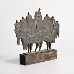 Drago Tršar, Last Supper, Bronze Figural Sculpture