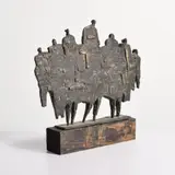 Drago Tršar, Last Supper, Bronze Figural Sculpture