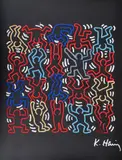 Keith Haring, Dancing Man Plexiglass Matrix, Drawing