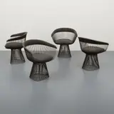 Warren Platner, Untitled, Bronze-Plated Steel Chairs