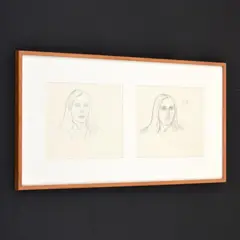 Portrait Study by Alex Katz, Drawings, sold Jan 2022