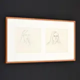 Alex Katz, Portrait Study, Drawings