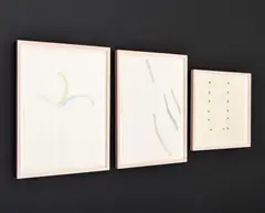 Helmut Dorner, Untitled, Watercolor Paintings (Triptych)